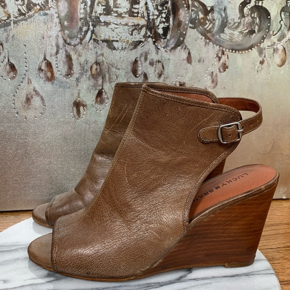 Lucky Brand | Open Toe Heels - Picture 1 of 11